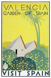 Adverts Mouse Mat Collection: Poster for Valencia, Garden of Spain