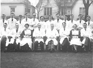 Nursing Metal Print Collection: Professor Lambert Rogers and Surgical Unit, Cardiff