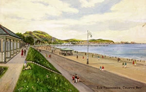 Colwyn Bay Framed Print Collection: Promenade, Colwyn Bay, Clwyd, North Wales