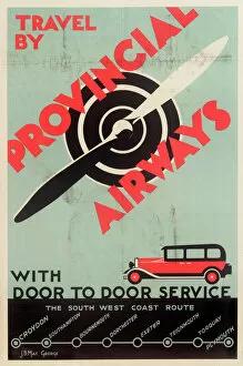 Croydon Jigsaw Puzzle Collection: Provincial Airways Poster