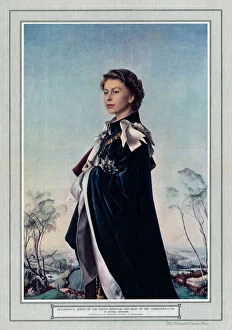 Posters Mouse Mat Collection: Queen Elizabeth II by Pietro Annigoni in the ILN