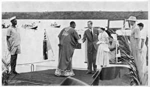 Duke of Edinburgh Framed Print Collection: Queens Visit to Uganda