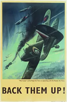 War Time Collection: RAF Poster, Back Them Up! WW2