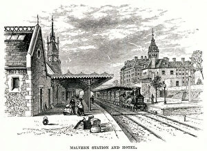 Roof Collection: Railway station at Malvern, Worcestershire