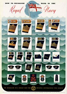 Royal Navy Poster Print Collection: How to recognise rank in the Royal Navy
