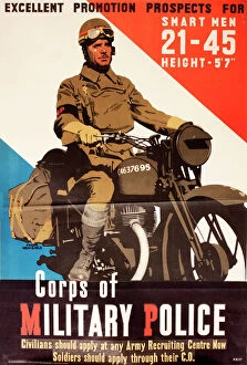 Ww 2 Collection: Recruitment poster for the Corps of Military Police