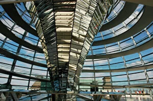 Modern art pieces Jigsaw Puzzle Collection: Reichstags Dome by Norman Foster (b. 1935). Berlin. Germany