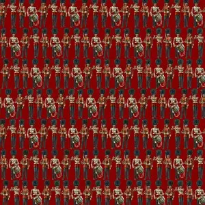 Wallpapers Collection: Repeating Pattern - guardsmen, red
