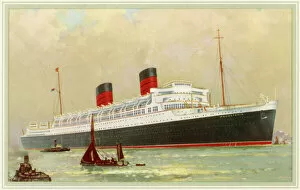 Mauretania Collection: RMS Mauretania (Launched 1938)