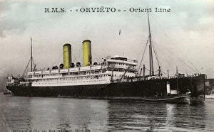 Posters Mounted Print Collection: RMS Orvieto - Orient Line Steamer