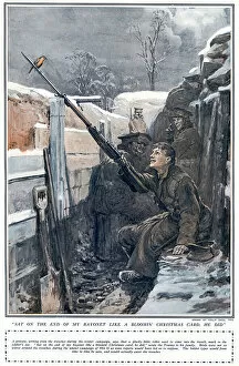 Robins Photographic Print Collection: Robin in the trenches, WW1 by Philip Dadd