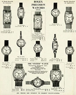 Royal Navy Collection: Rolex precision watches 1937