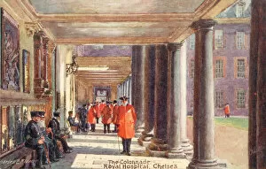 Kensington and Chelsea Fine Art Print Collection: Royal Hospital, Chelsea - The Colonnade