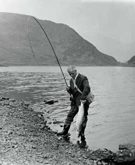 Lakes Photographic Print Collection: Salmon Fishing