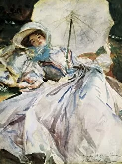 Up Right Collection: SARGENT, John Singer (1856-1925). Lady with Parasol