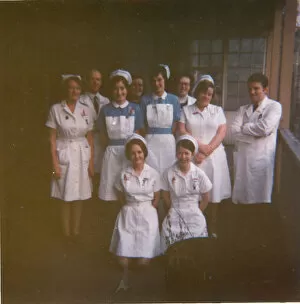 New Images July 2020 Pillow Collection: Semi-formal group of nurses and possibly doctors
