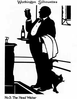 Full Collection: Silhouette of a head waiter