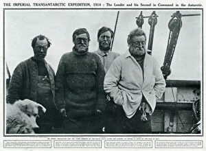 Trans-Antarctic Expedition Poster Print Collection: Sir Ernest Shackleton and others, Antarctic