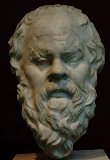 Portrait art Pillow Collection: Socrates (c 469399 BC). Classical Greek Athenian philosophe