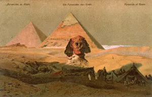 Egypt Jigsaw Puzzle Collection: Sphinx and Pyramids at Giza, Cairo, Egypt