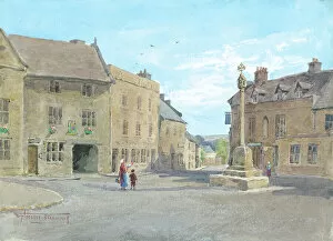 Landscape paintings Collection: The Square, Stow-on-the-Wold, Gloucestershire