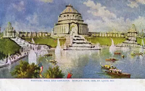 Louisiana Collection: St. Louis Worlds Fair - Festival Hall and Cascades