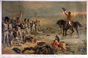 Battle of Waterloo Canvas Print Collection: The Last Stand of the Imperial Guards at Waterloo