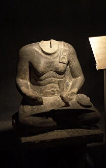 Egypt Jigsaw Puzzle Collection: Statue of Mentuhotep. Egyptian Art Museum. Luxor. Egypt