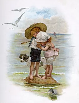 Children Jigsaw Puzzle Collection: TWO STRANDED CHILDREN
