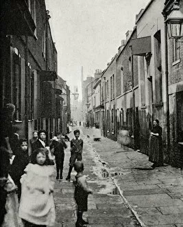 Workhouse Collection: Street in Wapping, East End of London