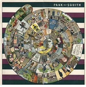 Street art portraits Collection: Suffragette Board Game PANK-A-SQUITH