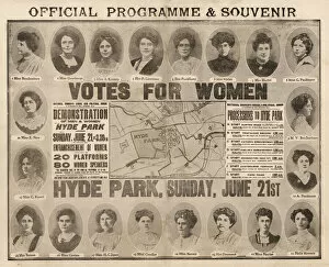 Principal Collection: Suffragette Rally Womens Sunday Programme 1908