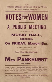 1909 Collection: Suffragette Votes for Women Meeting