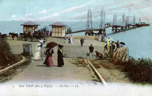 Hampshire Collection: Suspension Pier, Seaview, Isle of Wight, Hampshire, England