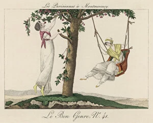 Regency era fashion trends Collection: Swinging Fashions C. 1810