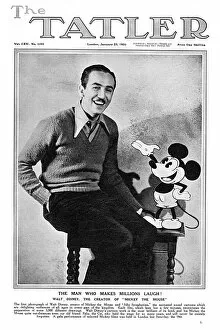 Fine art Collection: Tatler cover featuring Walt Disney, 1930