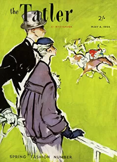 Magazines Collection: Tatler front cover, horse racing Ascot, 1955