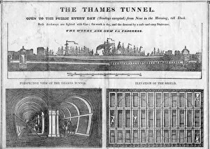 Tunnels Photographic Print Collection: The Thames Tunnel between Wapping and Rotherhithe