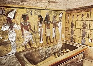 Egyptian pyramids and tombs Premium Framed Print Collection: Tomb of Tutankhamun. s. XIV BC. EGYPT. QUENA
