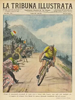 Tours Canvas Print Collection: Tour De France Bartali