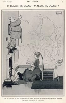 Heath Robinson Framed Print Collection: If Unhealthy, be healthy: If Healthy by Healthier