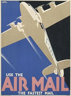 Posters Glass Frame Collection: USE THE AIR MAIL POSTER