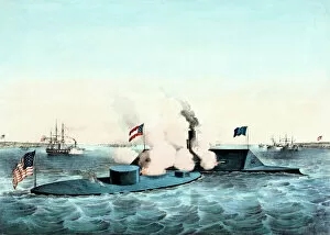 Fleet Collection: USS Monitor and CSS Virginia ironclad naval battle