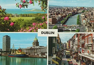 Ireland Photographic Print Collection: Four views of Dublin, Republic of Ireland