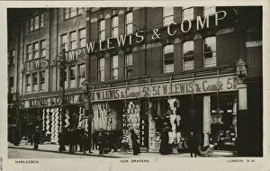 Brent Photo Mug Collection: W Lewis & Co - Drapers Shop, High Street, Harlesden, Brent, London, England