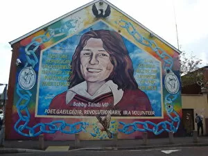 2011 Collection: War mural of Bobby Sands MP at Belfast