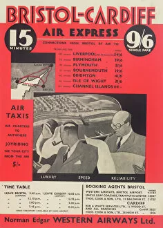 Royal Aeronautical Society Fine Art Print Collection: Western Airways Ltd Poster