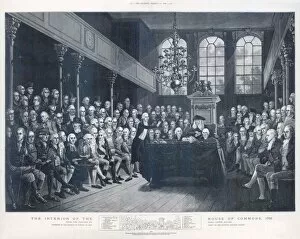 Politicians Photographic Print Collection: William Pitt the Younger addressing Parliament