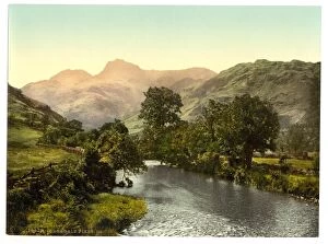 Lakes Canvas Print Collection: Windermere, Langdale Pikes, Lake District, England