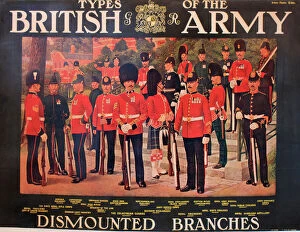 Artillery Collection: WW1 poster, Types of the British Army